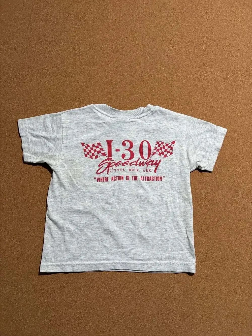 Vintage Hanes Bad Attitude I-30 Speedway Little Rock Arkansas Racing T-Shirt Tod